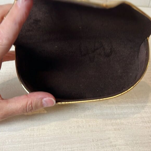 Tory Burch Sunglasses Glasses Case Gold - Picture 8 of 9